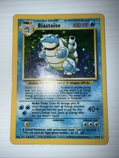 Pokemon Blastoise Base Set Holo Rare 2/102