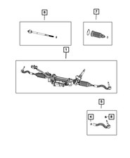 Genuine Mopar Outer End Tie Rod Kit Right 68303630AA