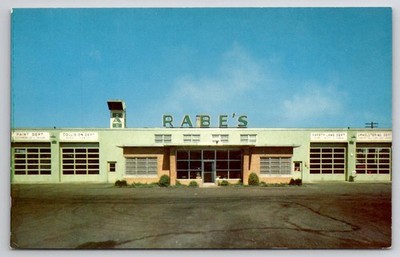 Rabe's Complete Auto Service Rochester NY Postcard