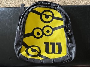 WILSON MINIONS TENNIS YOUTH JUNIOR SIZE M BACKPACK NEW! MINT!
