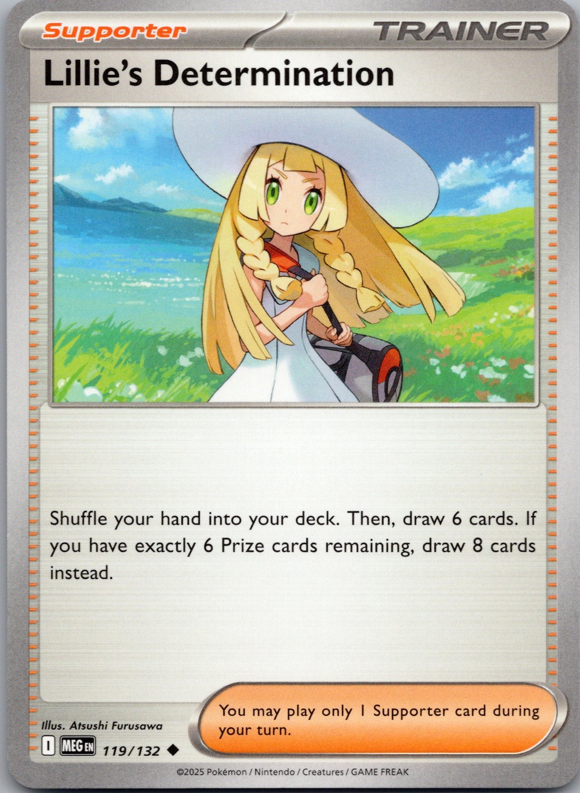 Lillie's Determination Uncommon ME01: Mega Evolution 119/132 NM