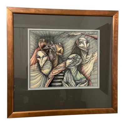 Original Dixie Dregs 1978 Fine Art Night Living Dregs Signed Janie Geiser MoMA