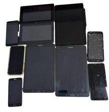 10x Phones Tablets LOT Samsung Galaxy Tab iPhone LG Amazon Fire Android AS-IS
