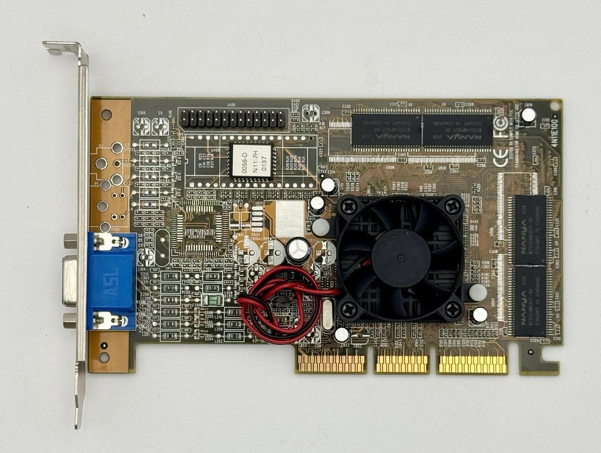 Nvidia GeForce 2 Ultra 64MB DDR AGP VGA S-Vid Graphics Card NV886 0 Rev A - TECH for sale online