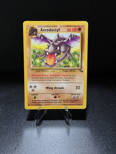 Pokémon TCG Aerodactyl 16/62 Fossil Rare Non-Holo Card