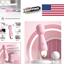 USB Rechargeable Mini Muscle Massager 10 Speed Magic Wand for Sports Recovery