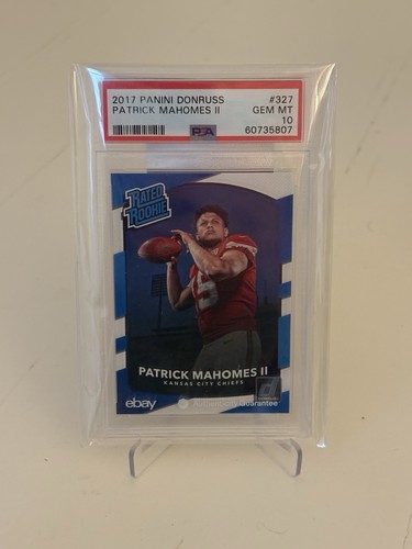 2017 PANINI DONRUSS #327 PATRICK MAHOMES II ROOKIE RC PSA 10