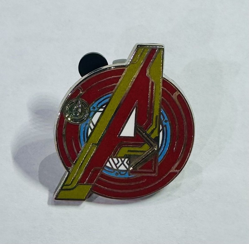 Disney  Hidden Mickey Marvel Avengers A Logo Iron Man Pin