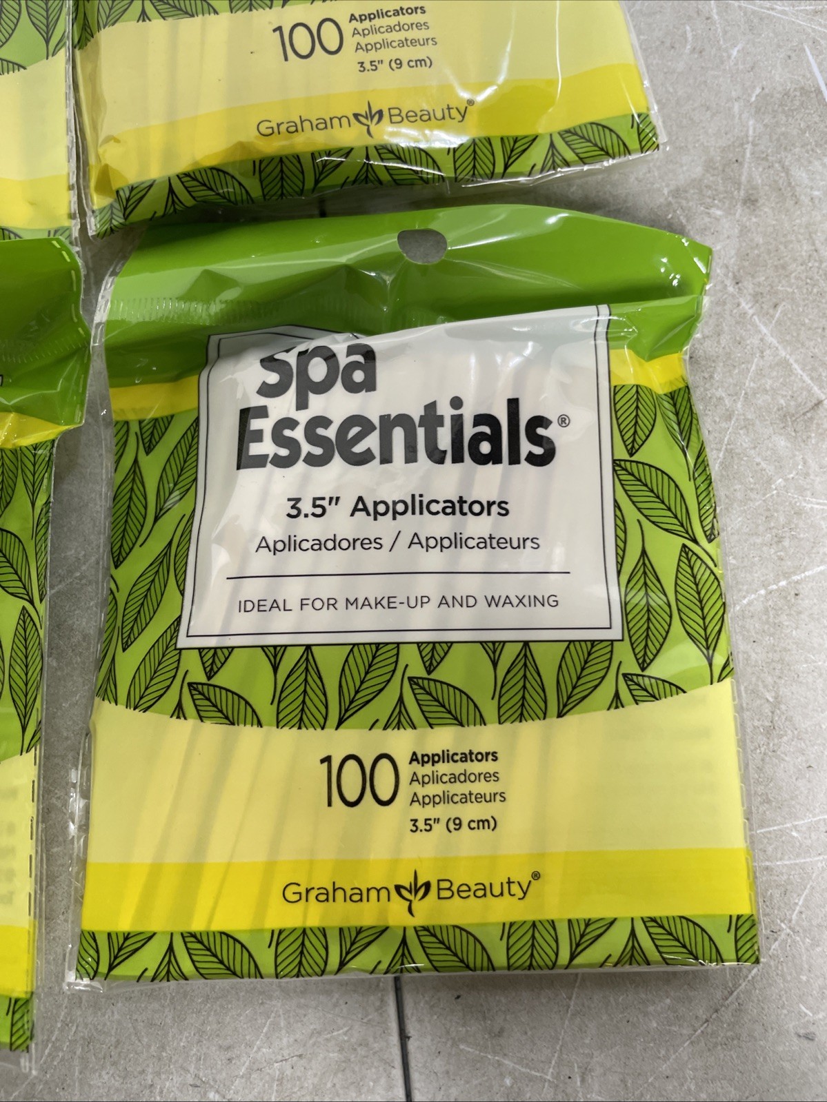 Graham Spa Essentials Applicators 3.5" 100 Per Bag 6 Bags