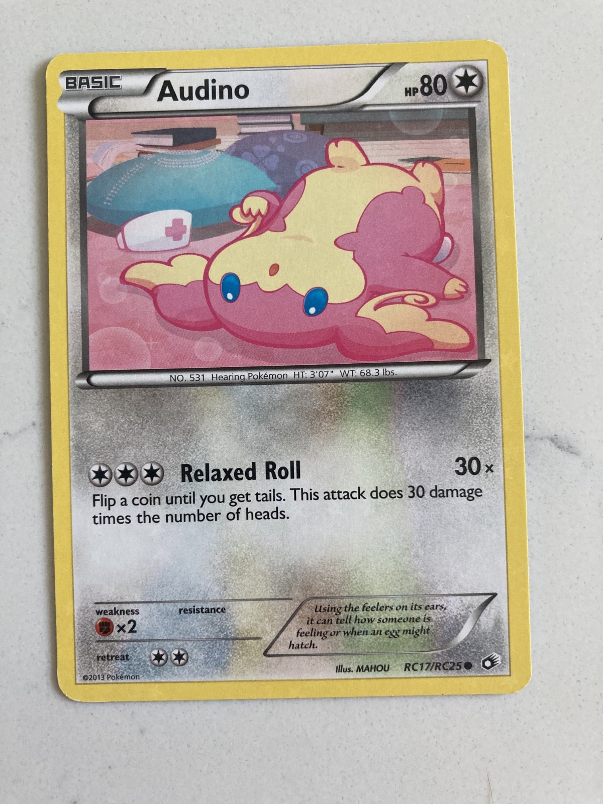 2013 AUDINO RC17/RC25 Legendary Treasures Pokemon Radiant Collection