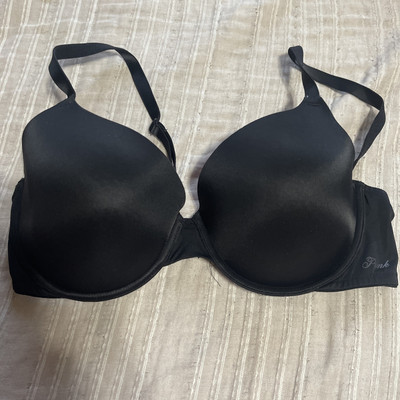 #ad #ad Pink By Victoria’s Secret Color Black Where Everywhere Push Up Bra 38D $18.00