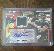 Topps 2024 Composite Will Levis JERSEY NUMBER CPAH-WL Rookie Patch Auto /99
