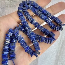 16 Inch Stand 4-5mm Lapis Lazuli Blue Gemstone Heishi Square Beads USA Free Ship