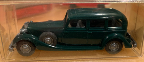Raro Wiking HO 1/87 #12825 verde oscuro Horch 850 sedán de 4 puertas nuevo en caja | Condition: New