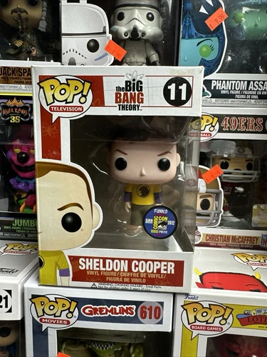 Funko Pop Sheldon Cooper w/Hawkman Shirt SDCC 2012 The Big Bang Theory w/PROTECT