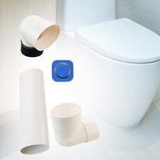 Offset Toilet Flange Extension Drain Pipe Tub Waste Toilet Flange Shifter