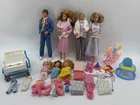 Vintage Barbie Family Lot Mattel 1960s 70s Dolls Baby Accessories Furniture