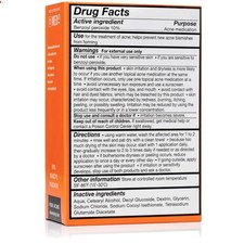 10 Benzoyl Peroxide Acne Treatment Cleansing Bar, Maximum Strength Medicated...