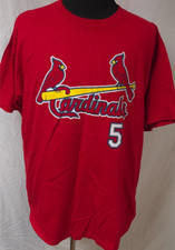 Delta St Louis Cardinals MLB Mens XL Albert Pujols 5 Red Baseball Tee Shirt