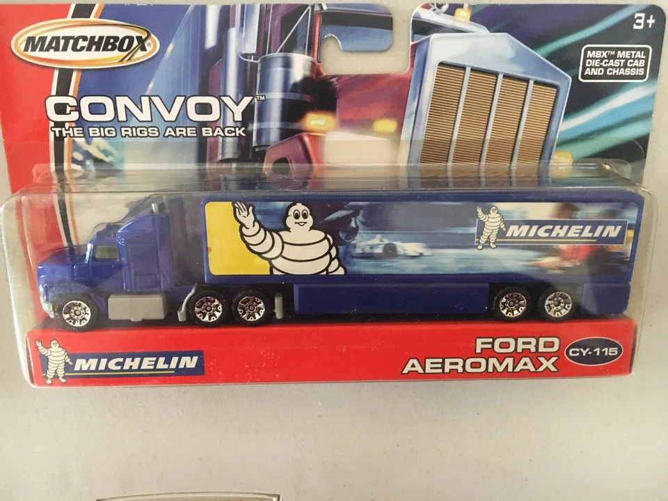 2005 Matchbox Convoy Michelin Tires Ford Aeromax Tractor Cab - Image 2 of 3