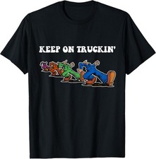 Keep On Truckin' Distressed Arts Cars Truck Drivers Tee S-3XL - MADE IN USA