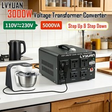 3000W 5000W Voltage Transformer Converter 110V   230V Step Up Down Workshop Home