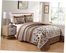 Collection Quilted Reversible Coverlet Bedspread Set King/California King