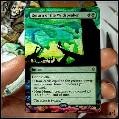 Return of the Wildspeaker - Hand Painted MTG Alter Magic - Lion King Pride Rock | eBay Return of the Wildspeaker - Hand Painted MTG Alter Magic - Lion King Pride Rock | eBay