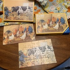 Ravensburger Puzzle 2 x 20 At The Farm 1990 V...
