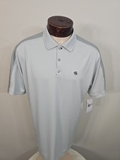 Nike Golf Mens Large Gray Black Short Sleeve Golf Polo Shirt New With Tags