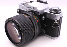  EXC  Minolta XD Silver 35mm SLR Film Camera w/ MD Zoom 35-70mm f3.5 Japan 460