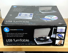 USB Turntable Vinyl Record Player It Innovative Technology Record to PC Computer
