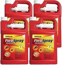 Enforcer Flea Spray for Homes - 1 Galllon Case of 4 - EFSH128 - Prevents Flea