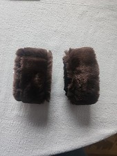 Vintage Mink Cuffs Brown