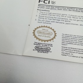 Vintage Video Game Instruction Booklet Hydlide Nintendo NES 1990s Gaming