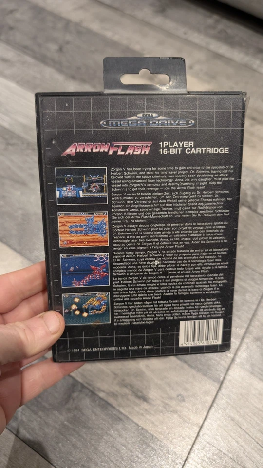arrow flash sega megadrive box only  - Image 2 of 3