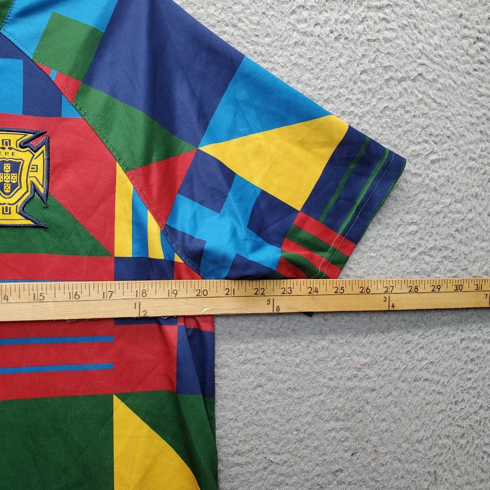 Camiseta de entrenamiento de fútbol nacional F.P.F Portugal para hombre grande multicolor Ronaldo #7 Foto 4 de 4