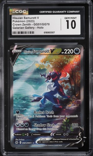 Hisuian Samurott V graded CGC 10 for sale on eBay