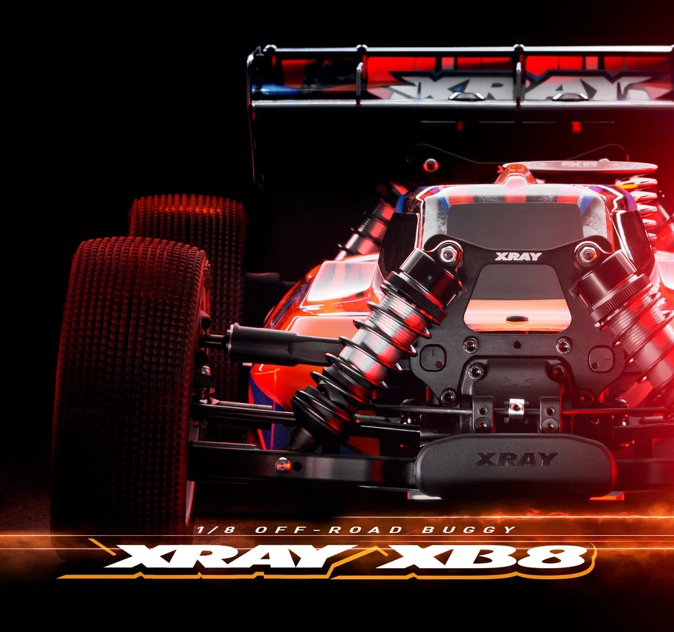 350020 xRay XB8 25 New 2025 1:8 Buggy Kit Nitro - Immagine 2 di 3