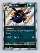 2024 Pokemon TCG Kingambit SV: Paldean Fates 187/091 Holo Shiny Rare NM