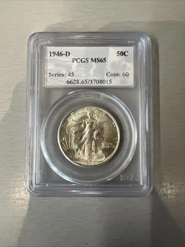 1946-D 50C Walking Liberty Half Dollar MS-65 PCGS