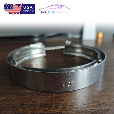 4'' 4inch Universal V-Band Clamp Stainless Steel For Turbo Downpipe Exhaust Pipe