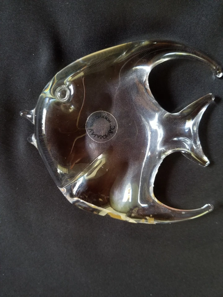 V. Nason Murano Italy Figurine Art Glass Angelfish  4.5” Original Sticker. EC   - image 4 of 4