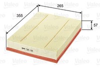 Valeo 585198 Luftfilter For MERCEDES-BENZ VW