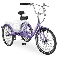 SLSY 20 inch Adult Trikes 3 Wheel Bikes w/Basket for Seniors, Adults, Women, Men