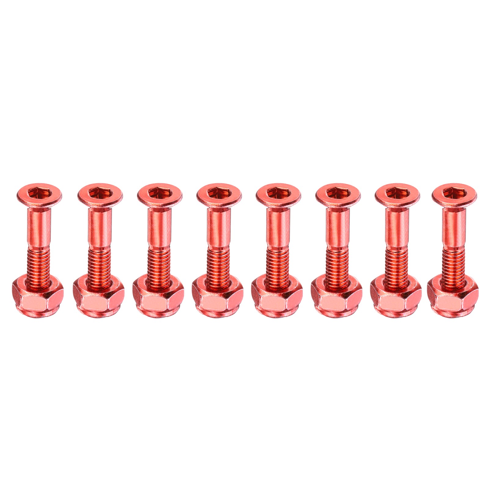Hardware Bolt, 8 Set Carbon Steel Mounting Screws Nuts Set, 