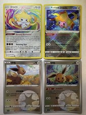 Rare (4) card Jirachi & Eevee Lot w/ Amazing Rare, Radiant & Gem Pack 2! 🔥🔥