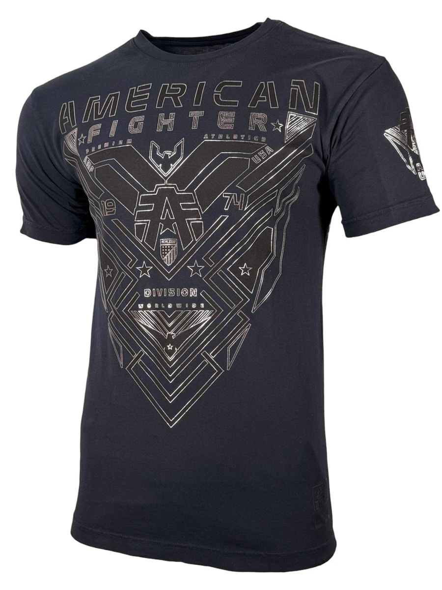 T-Shirt Uomo American Fighter Harrington – Cotone, Vestibilità Regolare, Stile Ispirato Allo Sport E Alla Vittoria