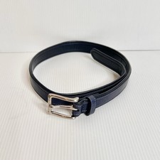 Nautica Kids Belt 6-8 Years Blue Genuine Leather Silver Buckle 24/60 Boys Preppy