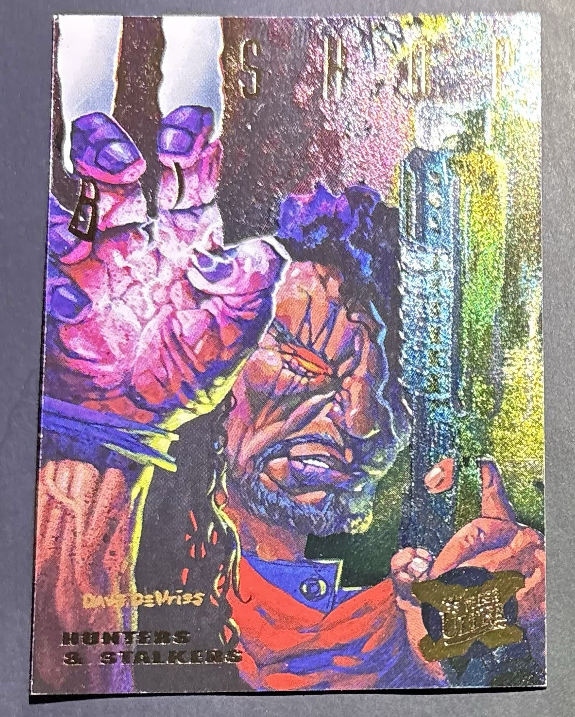 Fleer Ultra X-Men Hunters & Stalkers 1995 Bishop 5/9